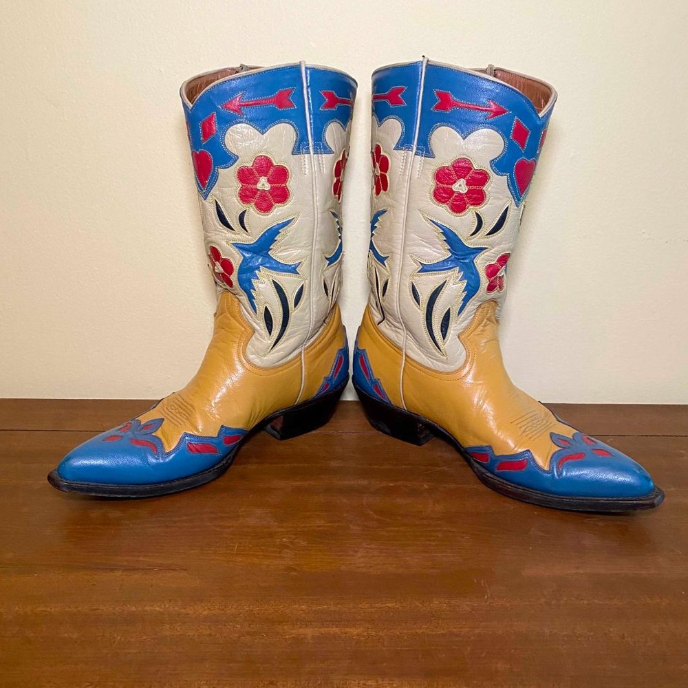 COPY - Bluebird Cowgirl/Cowboy Boots - Gene Autry Style - Rare Vintage Find!
